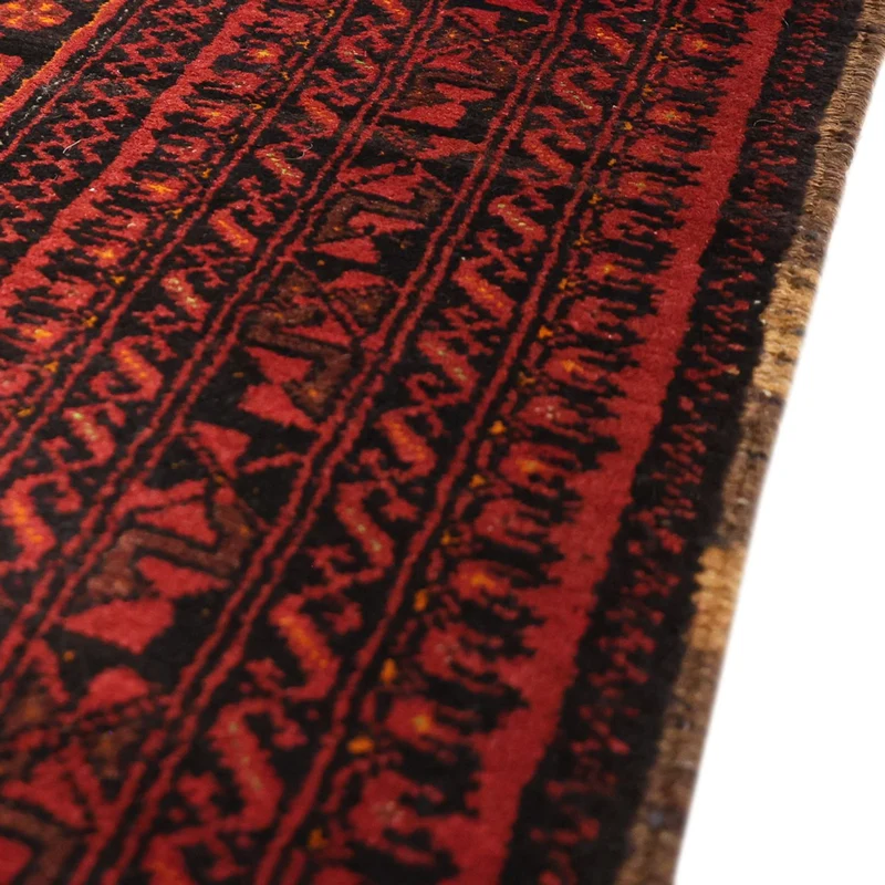 Belutsch Teppich 100x192cm - Orientteppich - dunkelrot