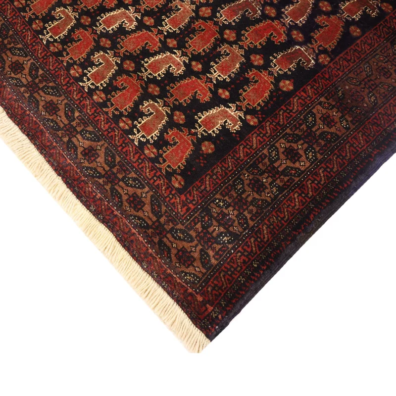 Belutsch Teppich 102x212cm - Orientteppich - dunkelbeige