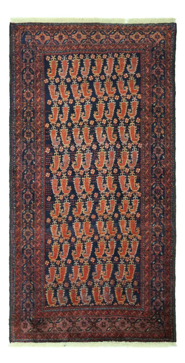 Belutsch Teppich 100x194cm - Orientteppich - dunkelrot