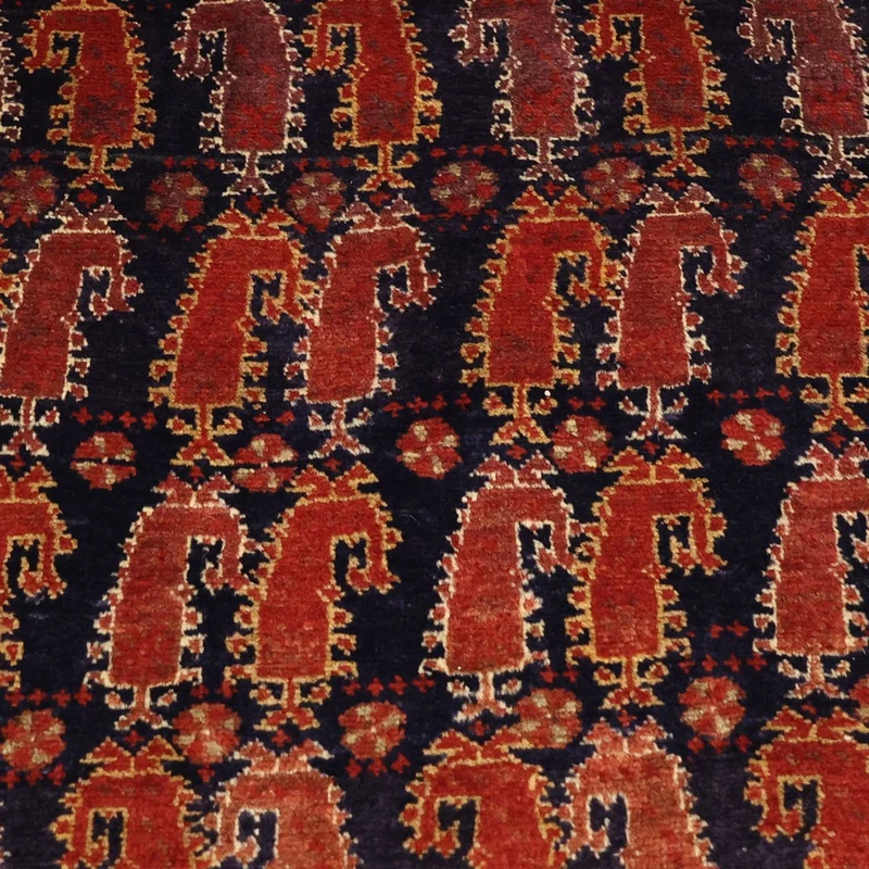 Belutsch Teppich 100x194cm - Orientteppich - dunkelrot