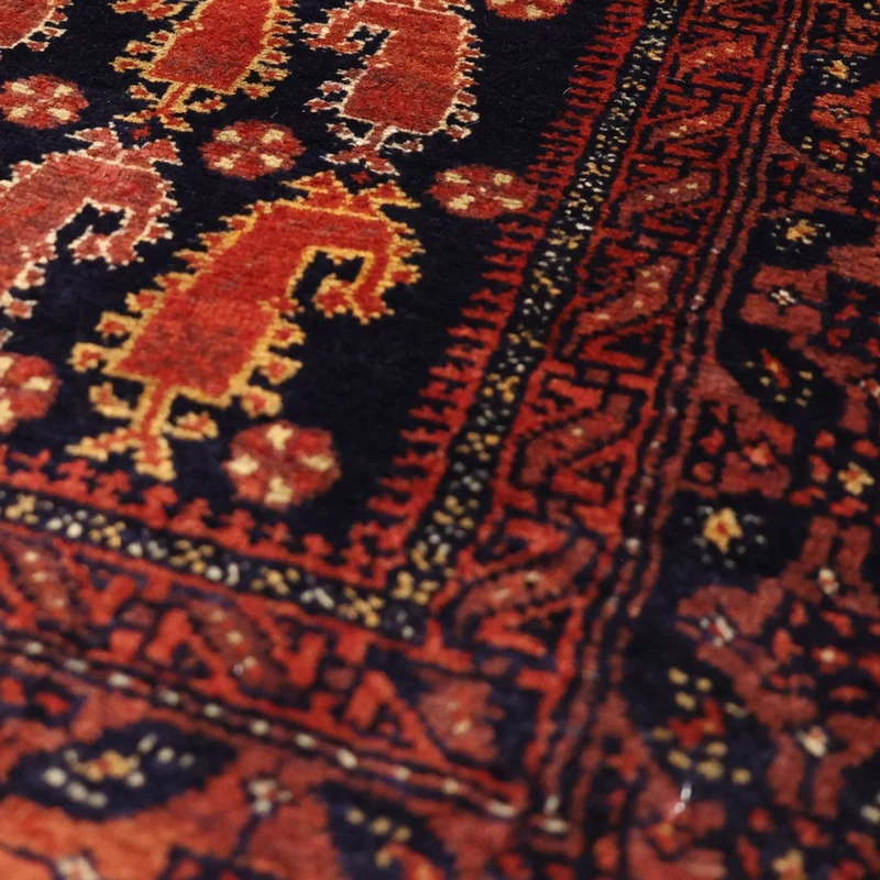 Belutsch Teppich 100x194cm - Orientteppich - dunkelrot