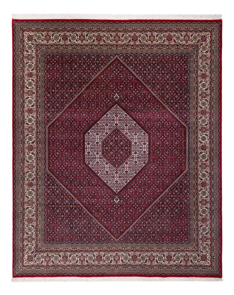 Indo Bidjar Teppich 247x300cm - Orientteppich - dunkelrot