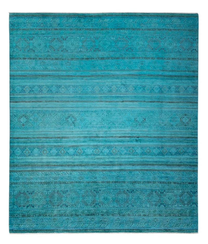 Designer Teppich 248x294cm - türkis