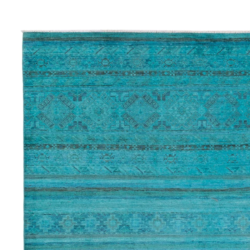 Designer Teppich 248x294cm - türkis