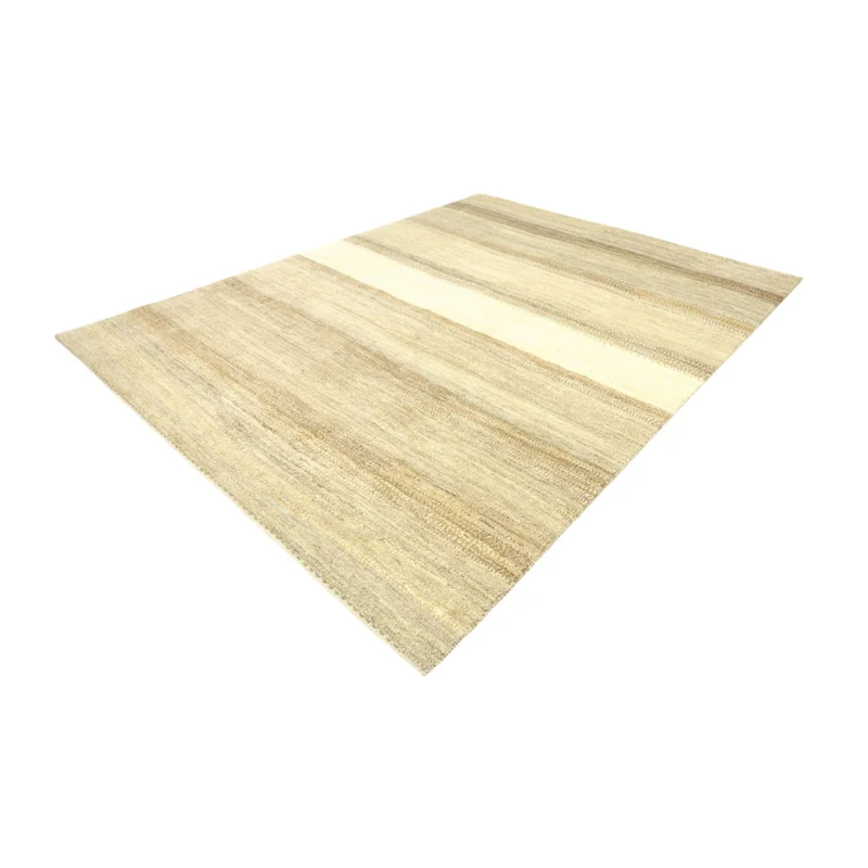 Gabbeh Persisch Teppich 247x329cm - Perserteppich Wollteppich - dunkelbeige