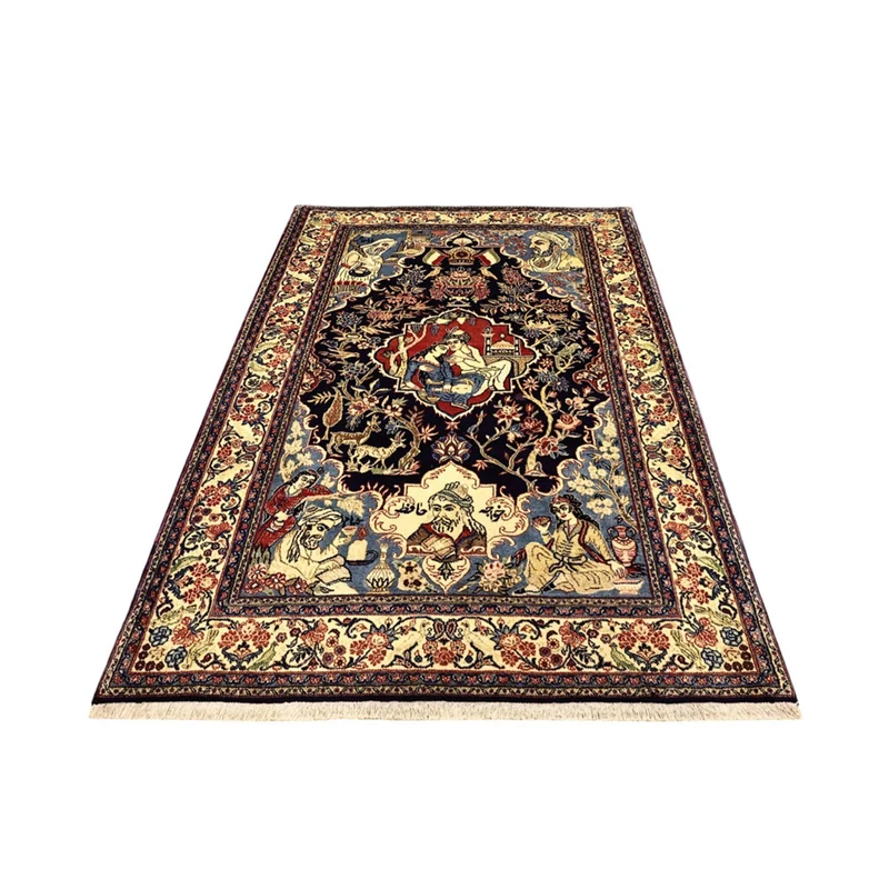 Täbriz Teppich 136x197cm - Perserteppich - mehrfarbig