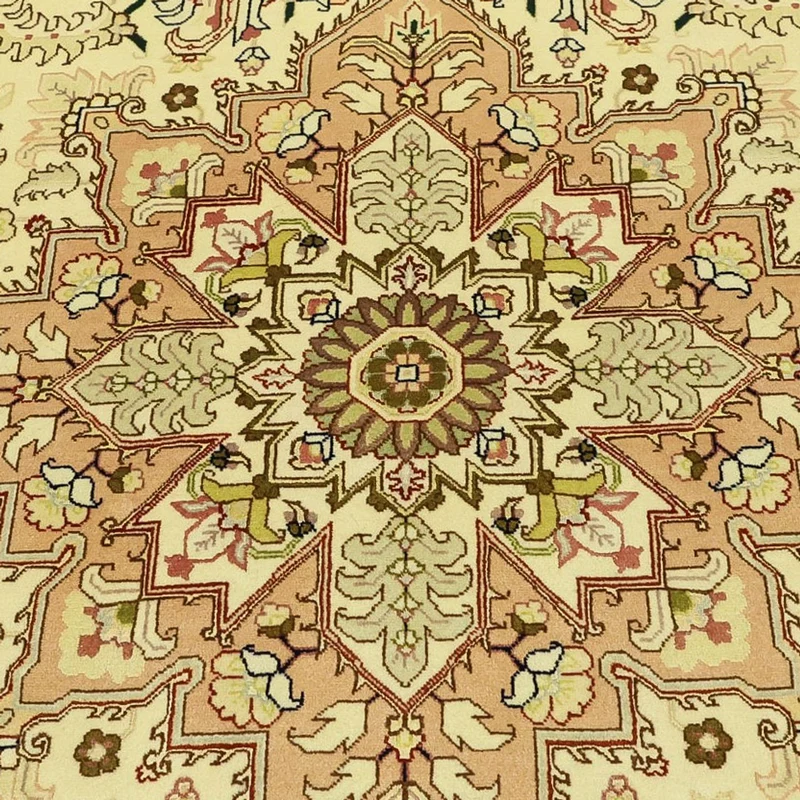 Täbriz Teppich 147x203cm - Perserteppich - beige