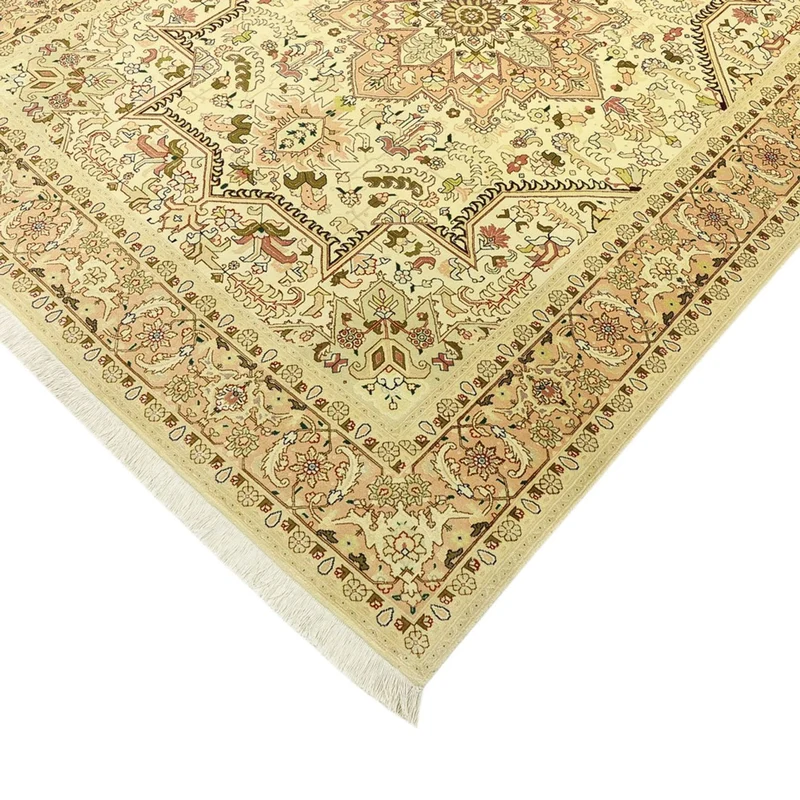 Täbriz Teppich 147x203cm - Perserteppich - beige