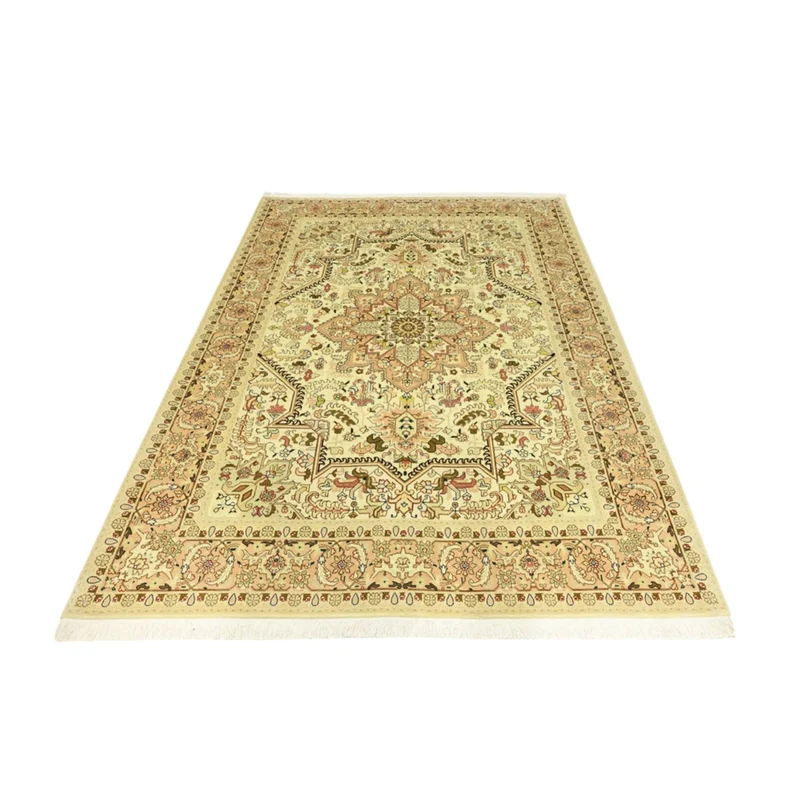 Täbriz Teppich 147x203cm - Perserteppich - beige