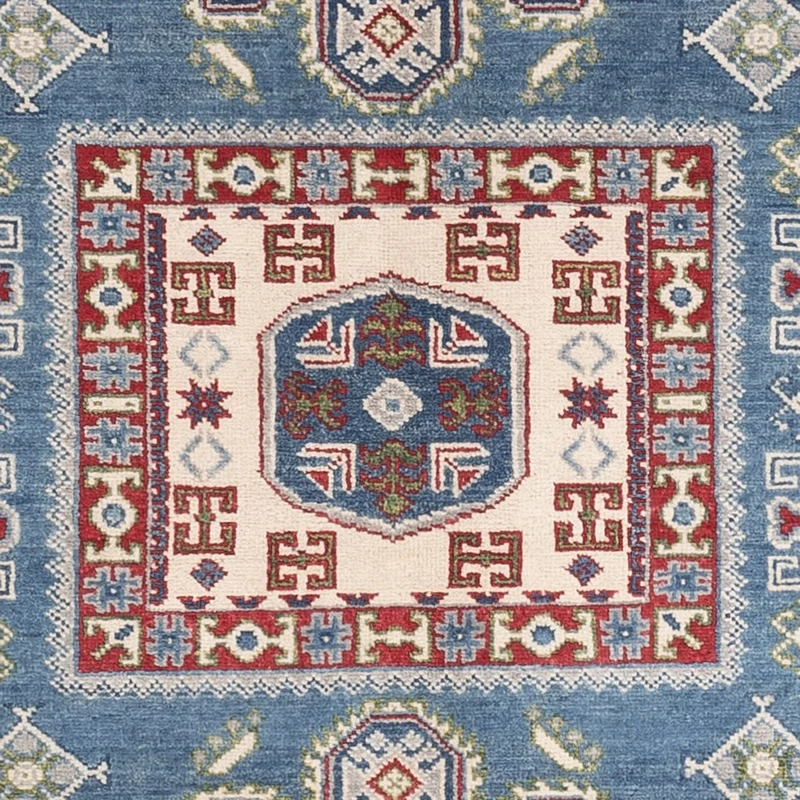 Kazak Teppich 149x197cm - Orientteppich - blau