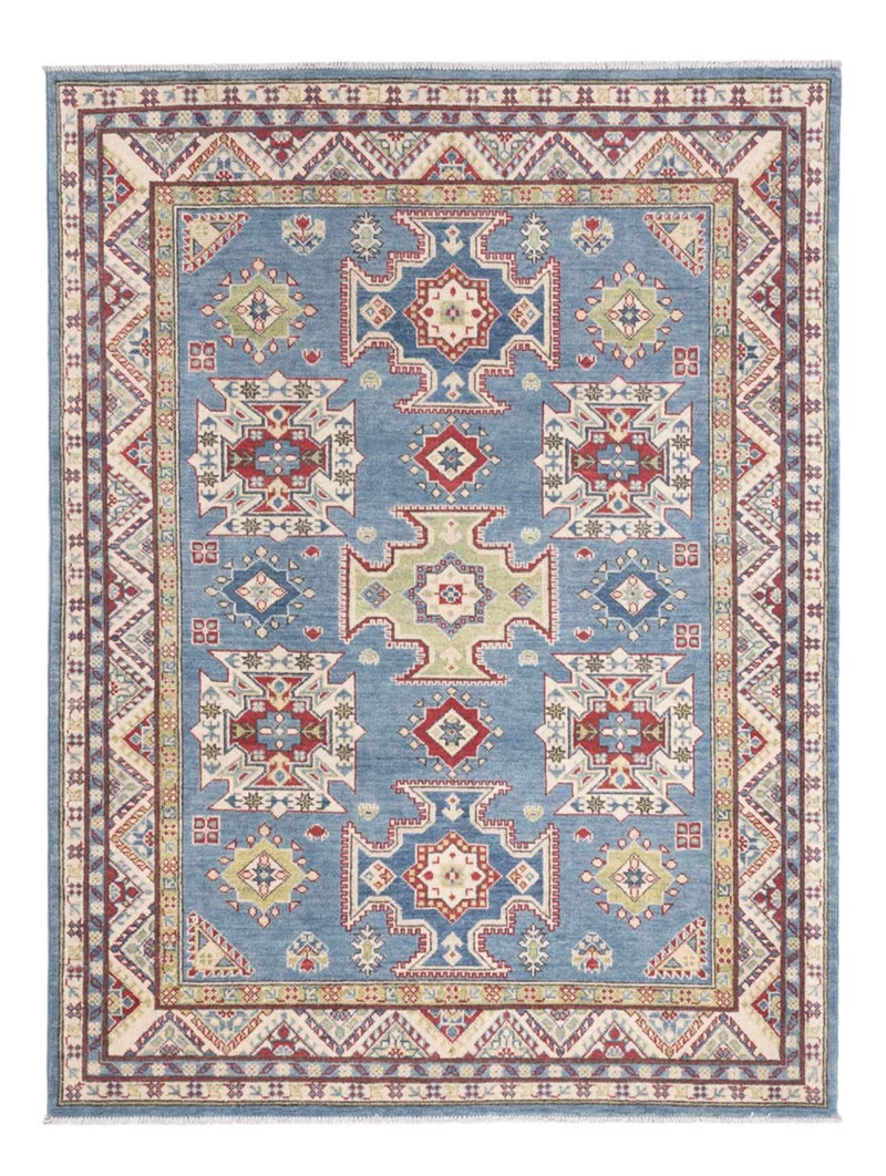 Kazak Teppich 150x198cm - Orientteppich - blau