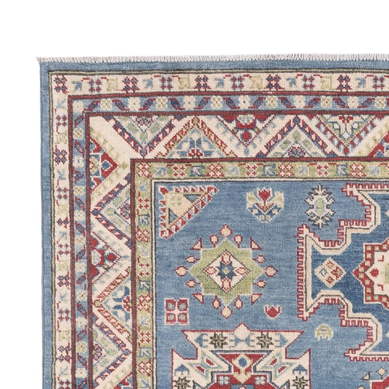 Kazak Teppich 150x198cm - Orientteppich - blau