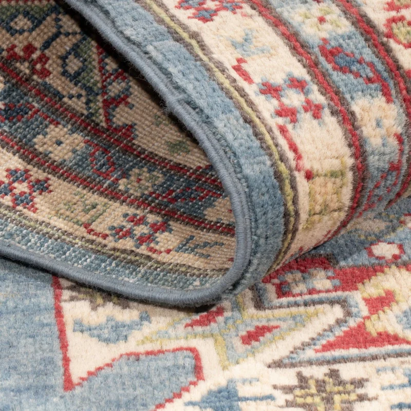 Kazak Teppich 150x198cm - Orientteppich - blau