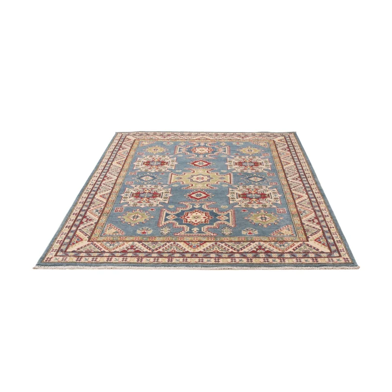 Kazak Teppich 150x198cm - Orientteppich - blau