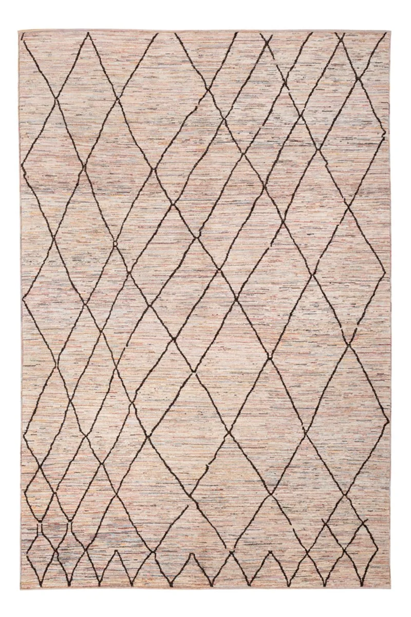 Berber Teppich 204x300cm - Wollteppich - beige