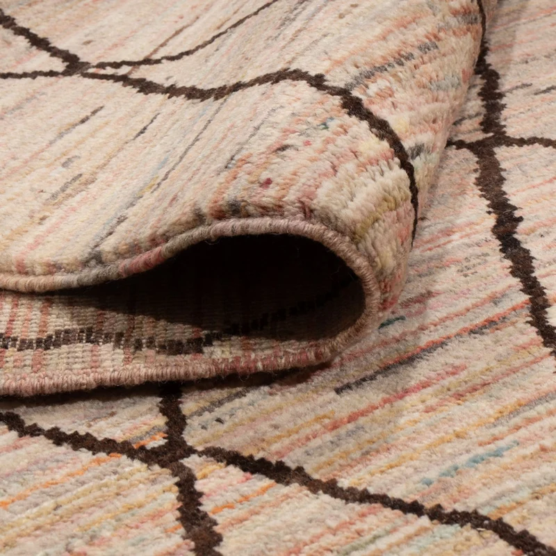 Berber Teppich 204x300cm - Wollteppich - beige