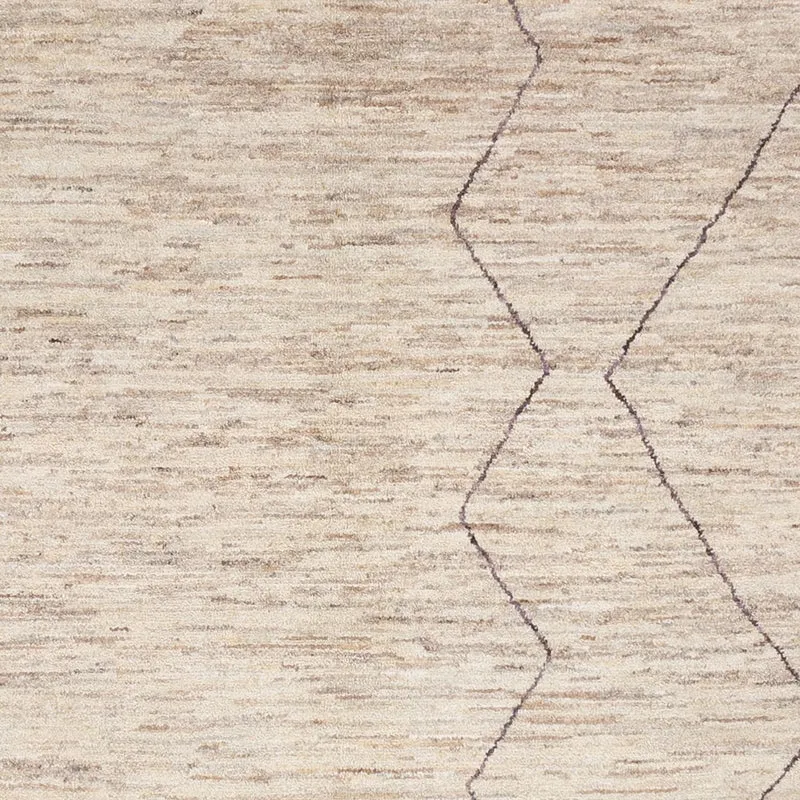 Berber Teppich 202x305cm - Wollteppich - beige