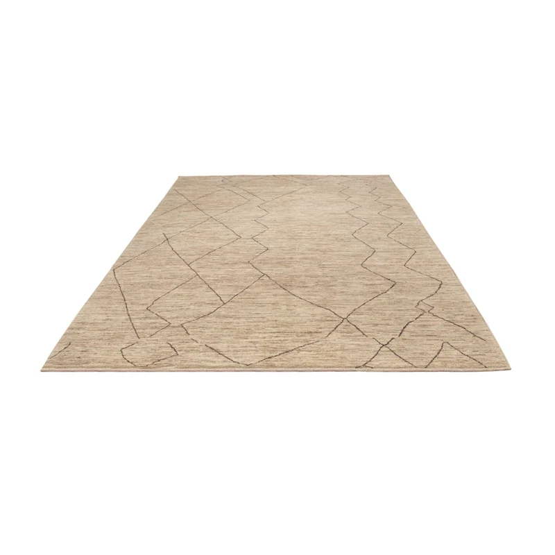 Berber Teppich 202x305cm - Wollteppich - beige