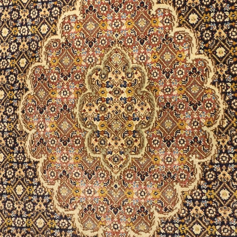 Täbriz - 50 Raj Teppich 100x148cm - Perserteppich - dunkelblau