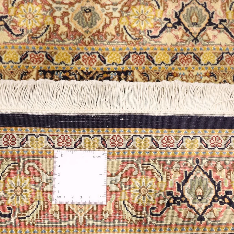 Täbriz - 50 Raj Teppich 100x148cm - Perserteppich - dunkelblau
