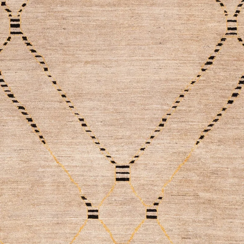 Berber Teppich 203x298cm - Wollteppich - beige