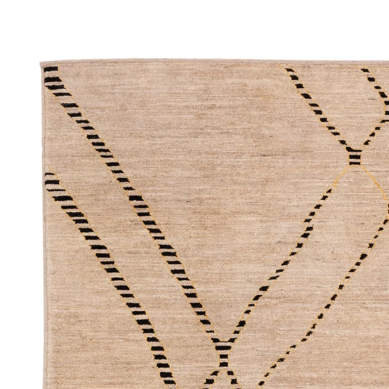 Berber Teppich 203x298cm - Wollteppich - beige