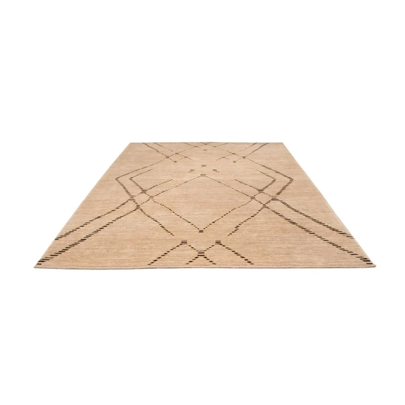 Berber Teppich 203x298cm - Wollteppich - beige