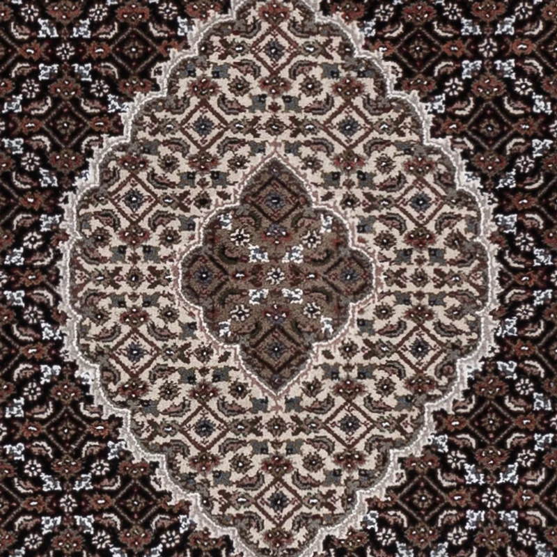 Indo Täbriz Teppich 125x185cm - Orientteppich - dunkelbeige