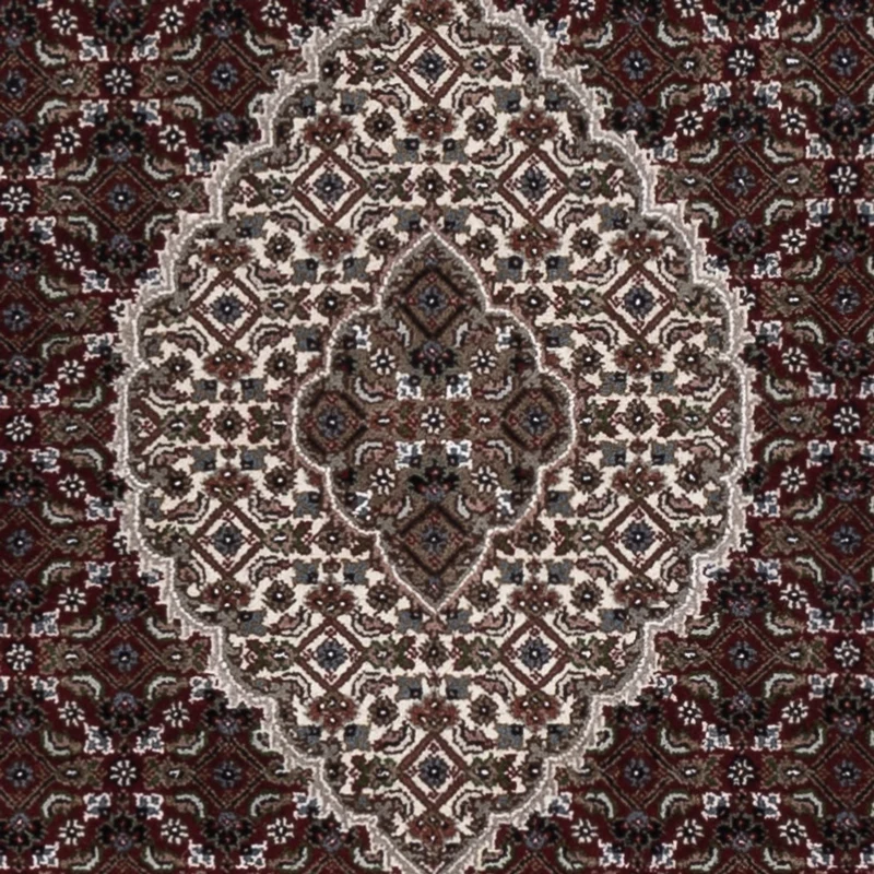 Indo Täbriz Teppich 124x186cm - Orientteppich - dunkelbeige