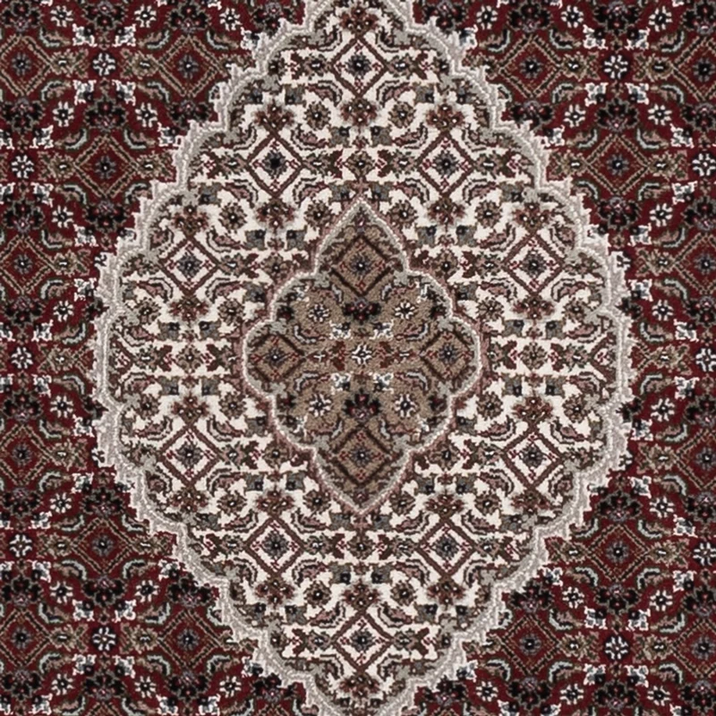 Indo Täbriz Teppich 123x187cm - Orientteppich - dunkelbeige