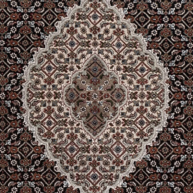Indo Täbriz Teppich 124x187cm - Orientteppich - dunkelbeige
