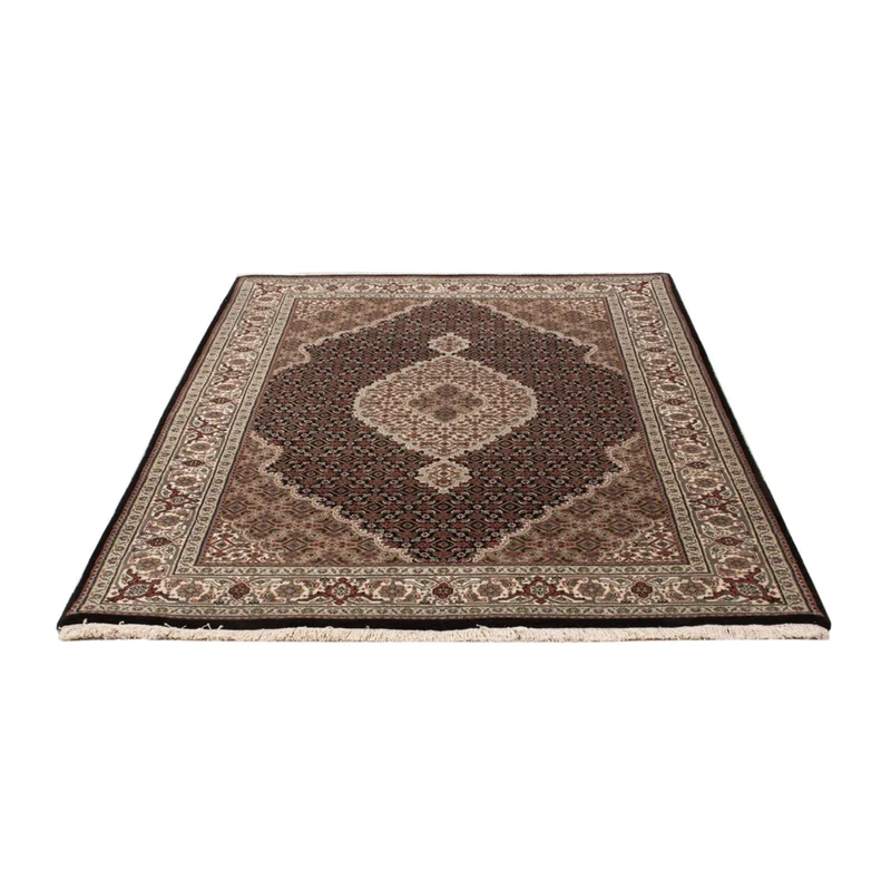 Indo Täbriz Teppich 124x187cm - Orientteppich - dunkelbeige