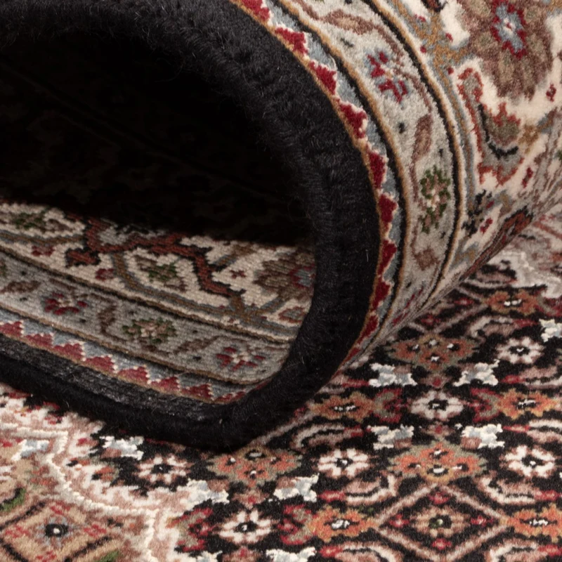 Indo Täbriz Teppich 123x188cm - Orientteppich - dunkelbeige