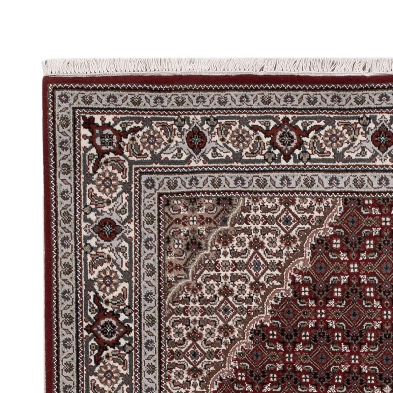 Indo Täbriz Teppich 124x186cm - Orientteppich - dunkelbeige