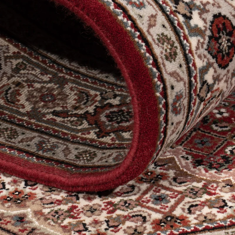Indo Täbriz Teppich 124x186cm - Orientteppich - dunkelbeige