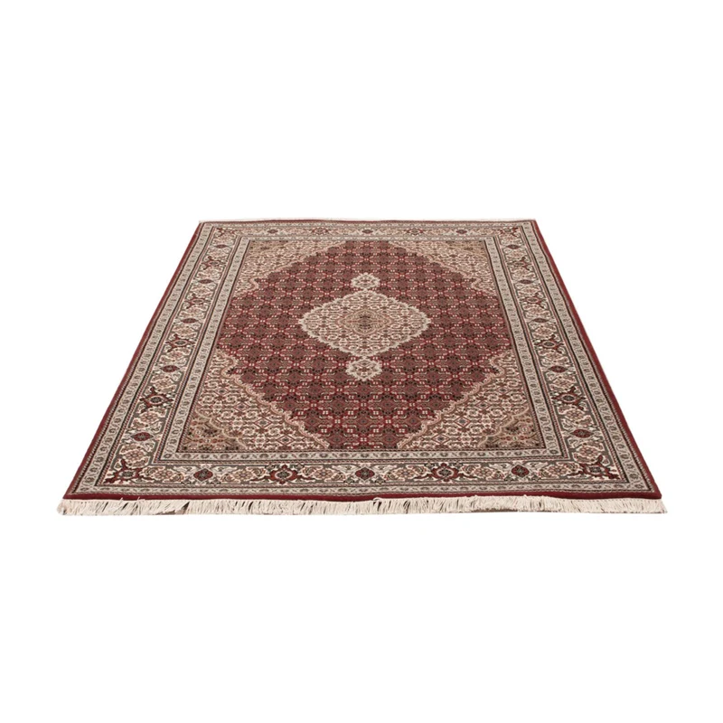 Indo Täbriz Teppich 124x186cm - Orientteppich - dunkelbeige