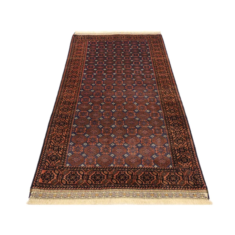 Belutsch Teppich 100x185cm - Orientteppich - dunkelblau