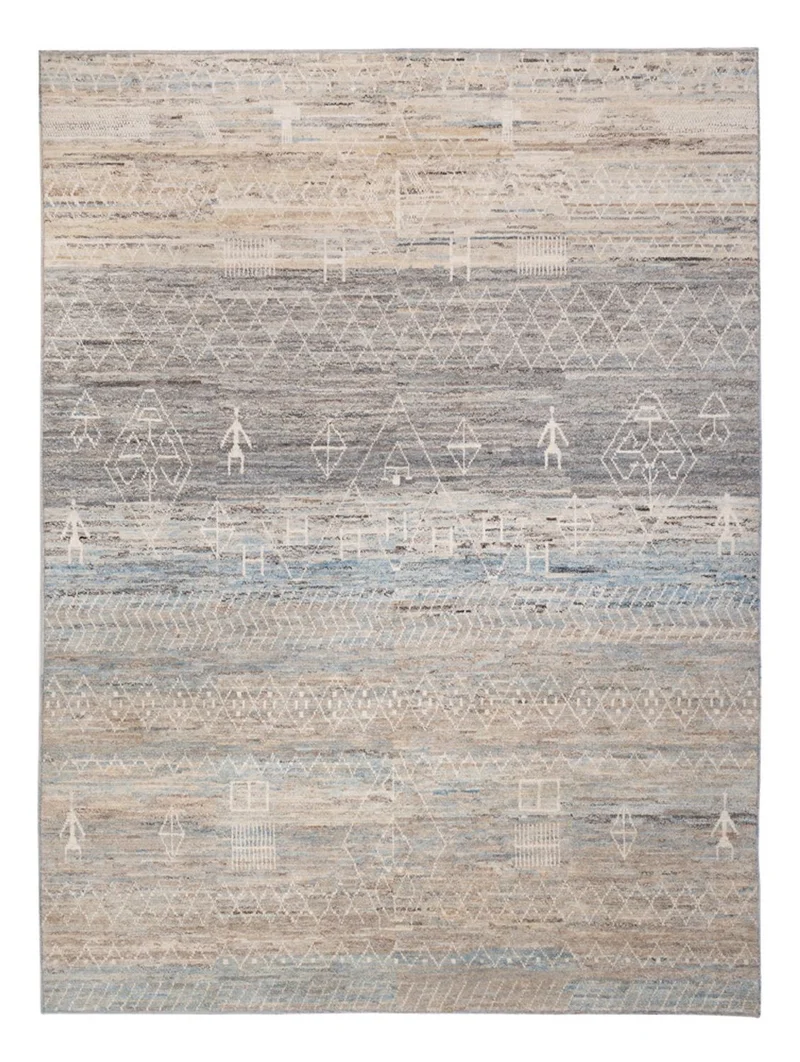 Berber Teppich 252x338cm - Wollteppich - dunkelbeige