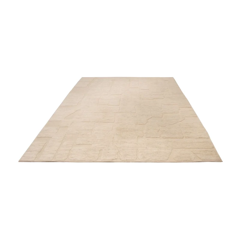 Berber Teppich 246x335cm - Wollteppich - beige