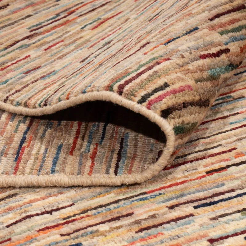 Gabbeh Persisch Teppich 198x298cm - Perserteppich Wollteppich - camel