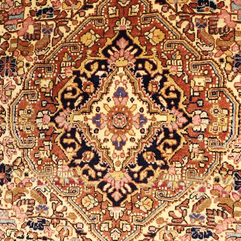 Malayer Teppich 109x151cm - Perserteppich - hellbeige