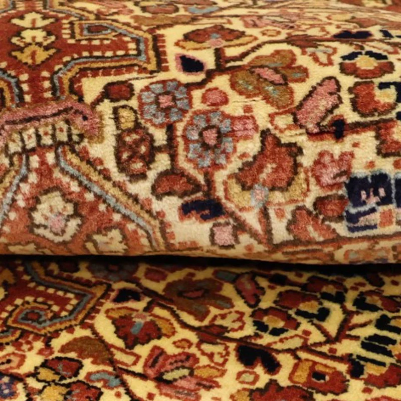 Malayer Teppich 109x151cm - Perserteppich - hellbeige