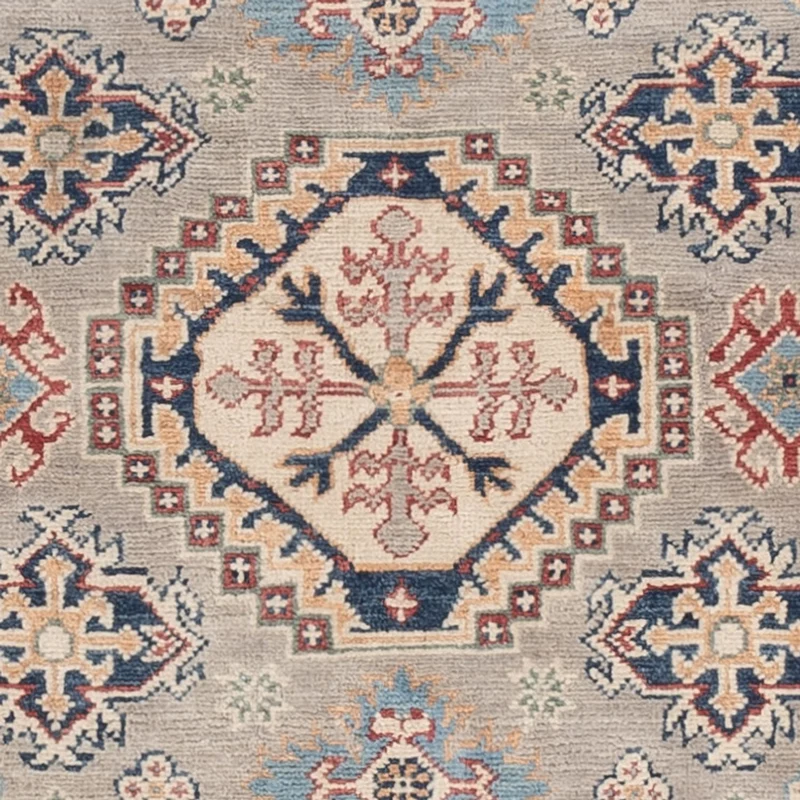 Kazak Teppich 118x180cm - Orientteppich - hellblau