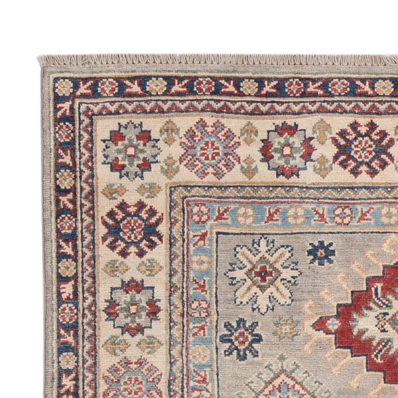 Kazak Teppich 118x180cm - Orientteppich - hellblau