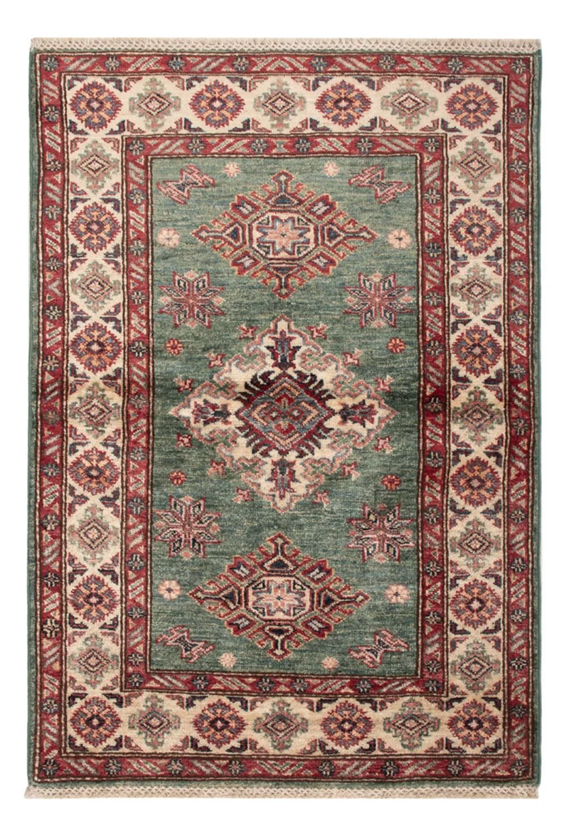 Kazak Teppich 85x117cm - Orientteppich - grün