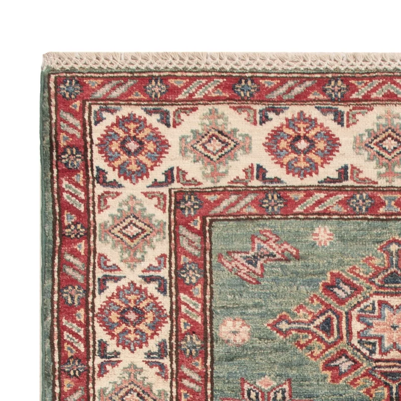 Kazak Teppich 85x117cm - Orientteppich - grün