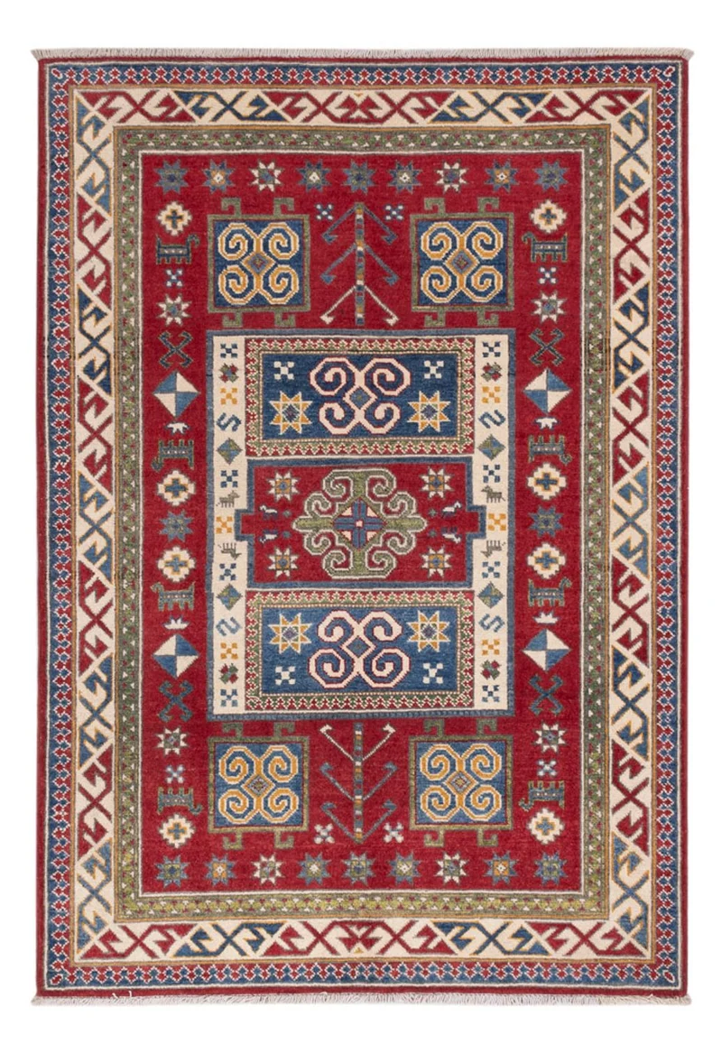 Kazak Teppich 119x176cm - Orientteppich - rot