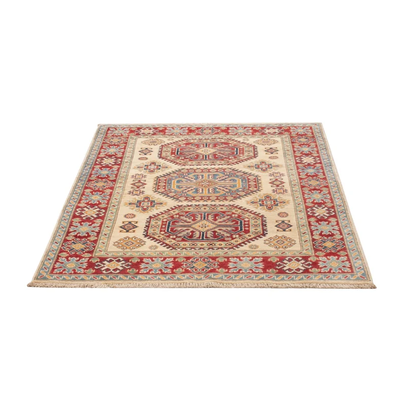 Kazak Teppich 124x167cm - Orientteppich - beige
