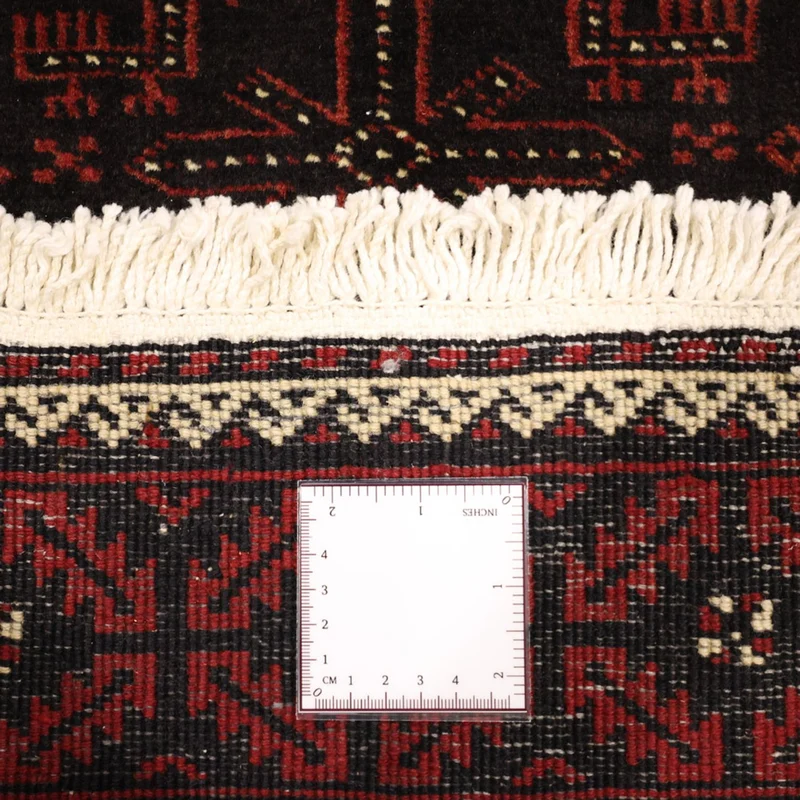 Belutsch Teppich 102x204cm - Orientteppich - dunkelrot