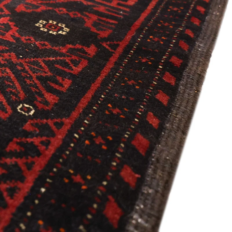 Belutsch Teppich 104x193cm - Orientteppich - dunkelrot